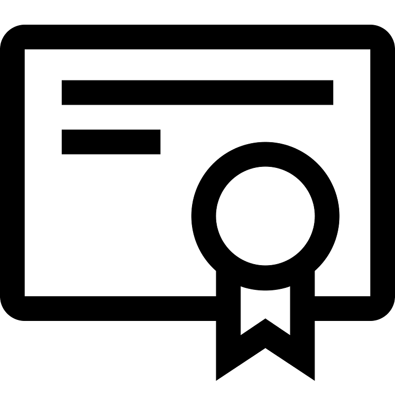 Certificate-outline
