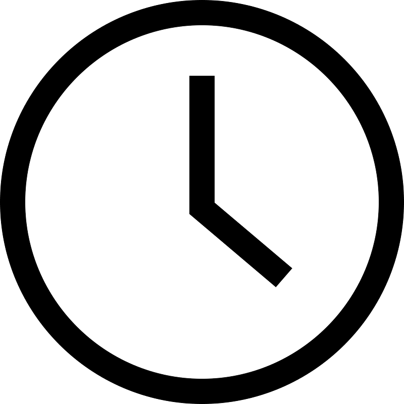 Clock-outline