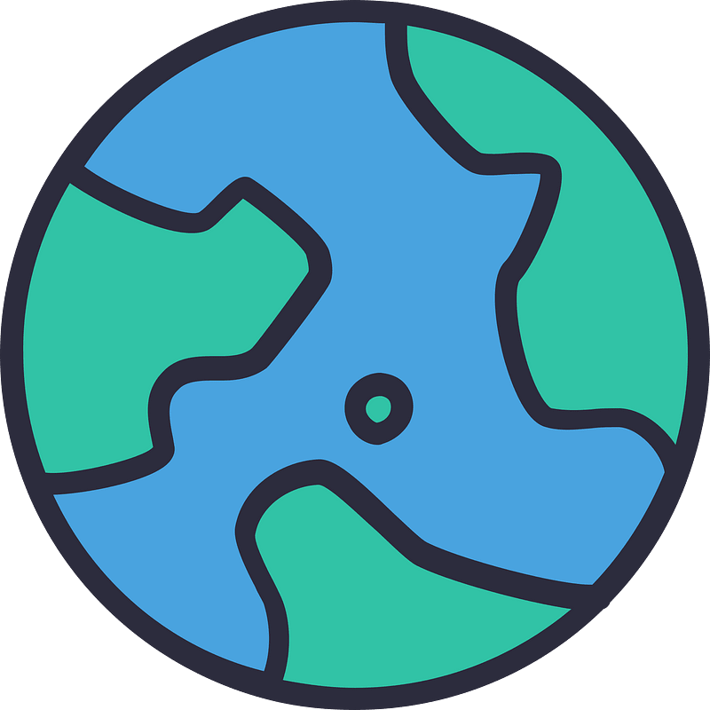 Earth-outline-filled