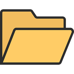 Folder-open-outline-filled
