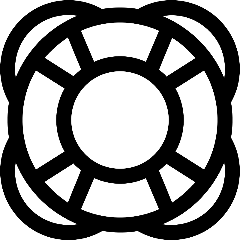 Lifesaver-outline