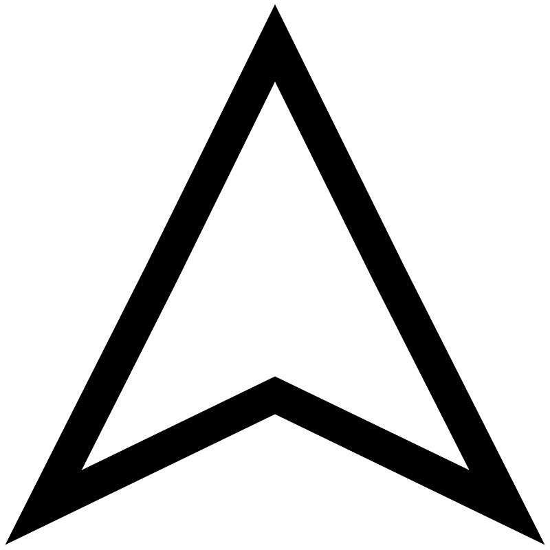 Location-arrow-outline