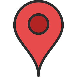 Location-pin-curvy-outline-filled
