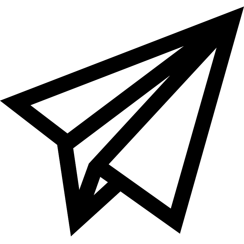 Paper-rocket-outline