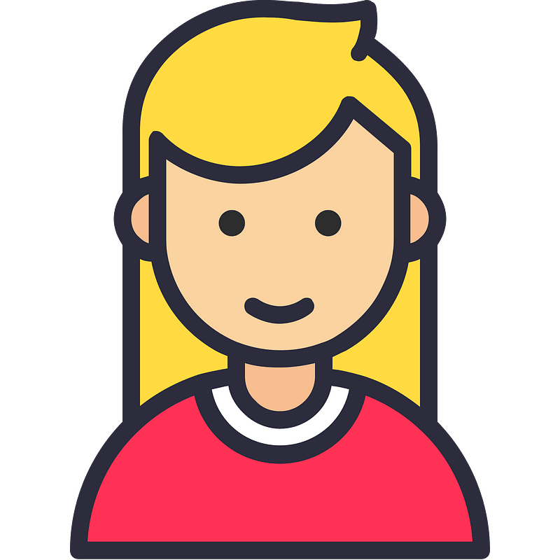Person-girl-outline-filled