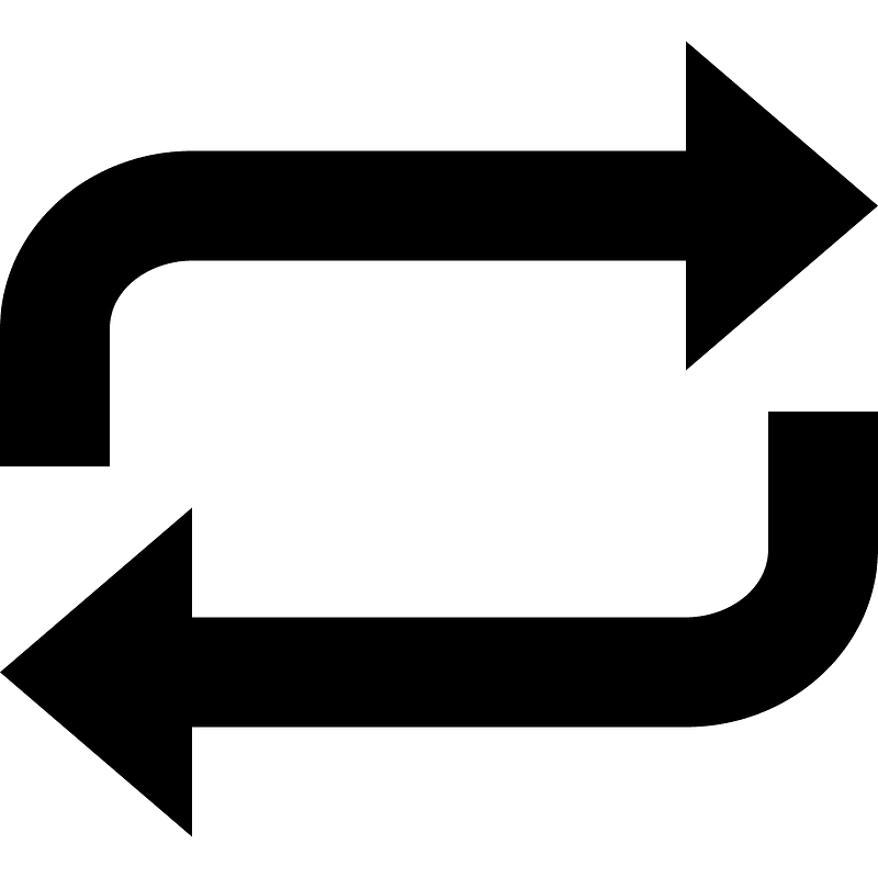 Refresh-double-rounded-solid