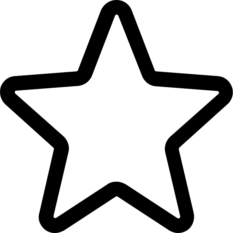 Star-curved-outline