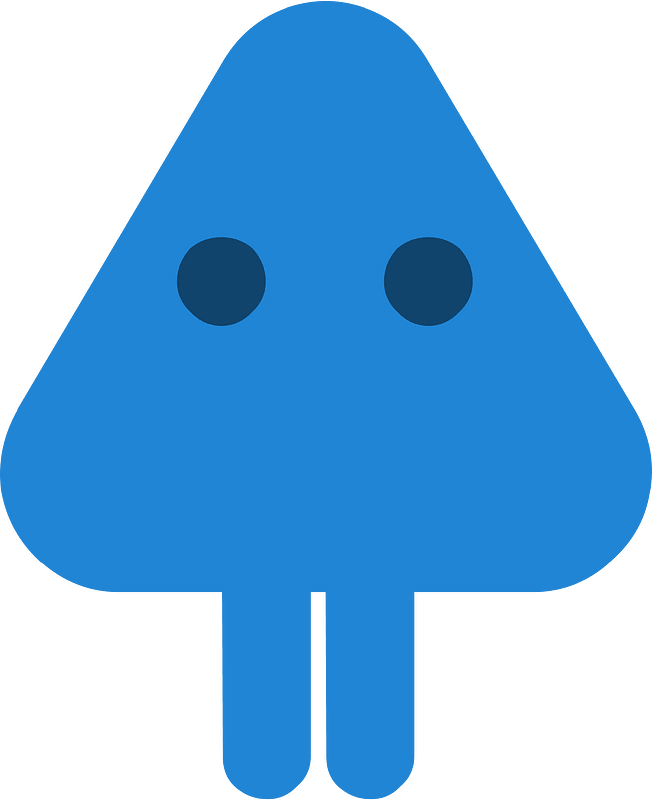 Blue character