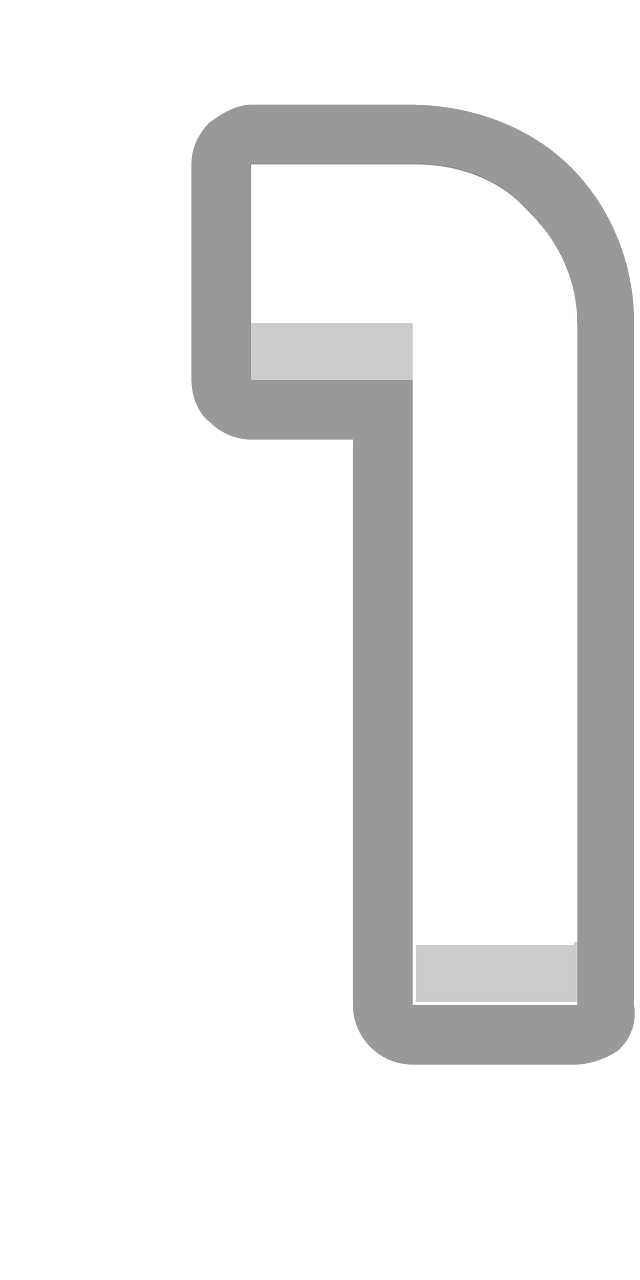 Grey math digit 4-01 one