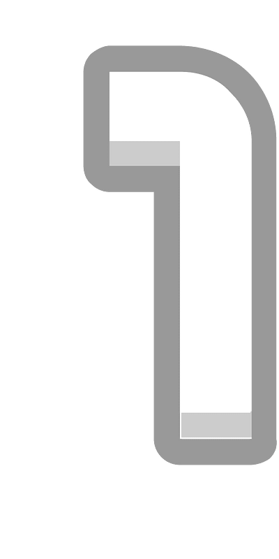 Grey math digit 4-01 one
