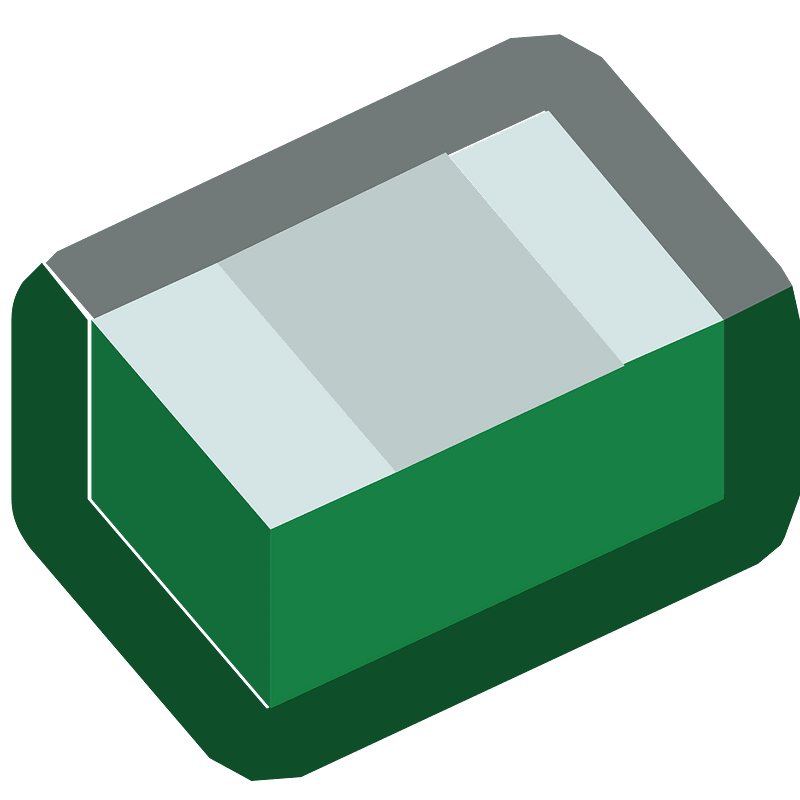 Green isometric building