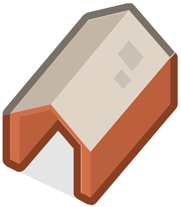 Red isometric building