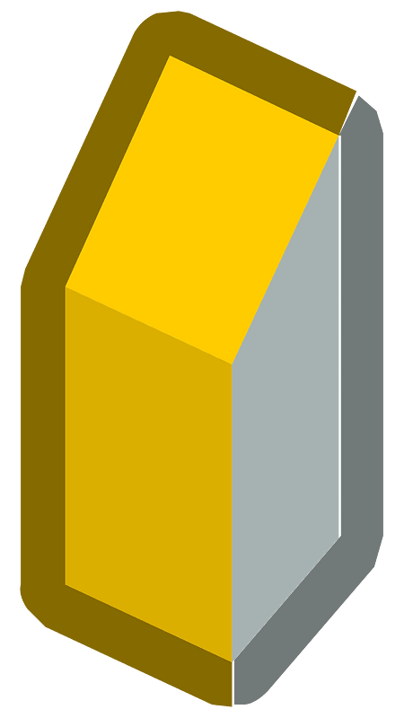 Yellow isometric building