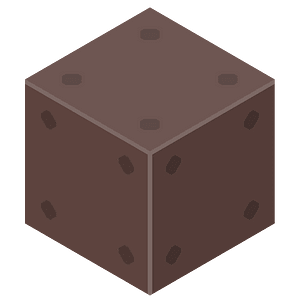 Brown isometric cube 24 dark dark