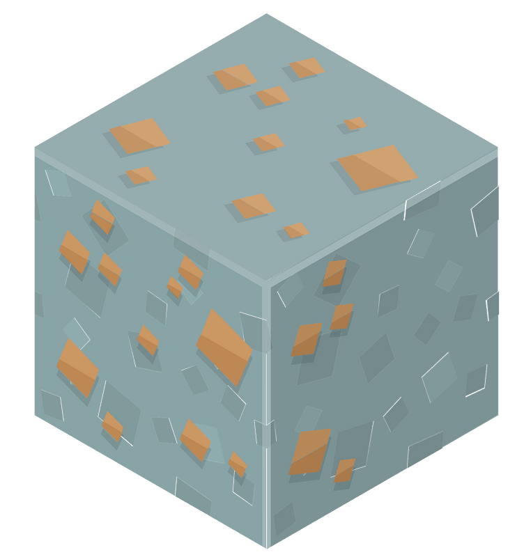 Yellow isometric cube