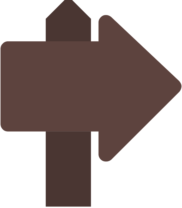 Dark brown sign board 01 left