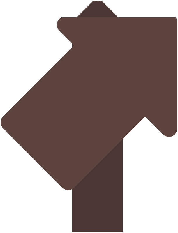 Dark brown sign board 04 up right