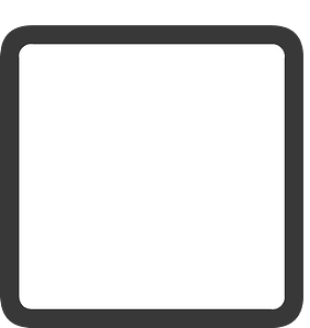 Square dark line ui button 05-05 empty