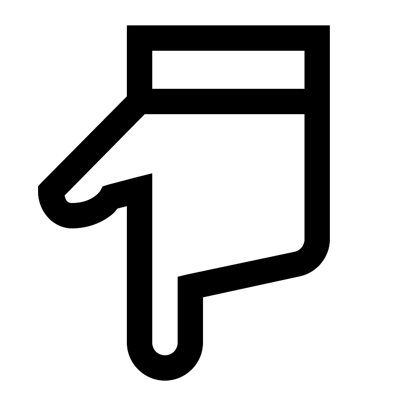 Hand-point-down