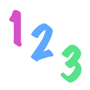 Numbers one two three