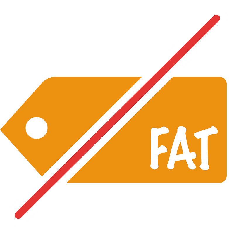 No fat