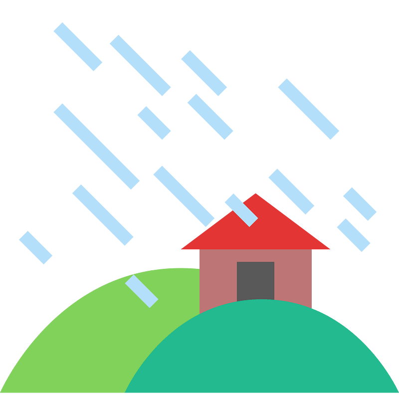 Hill house rain