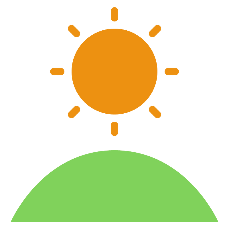 Hill sun