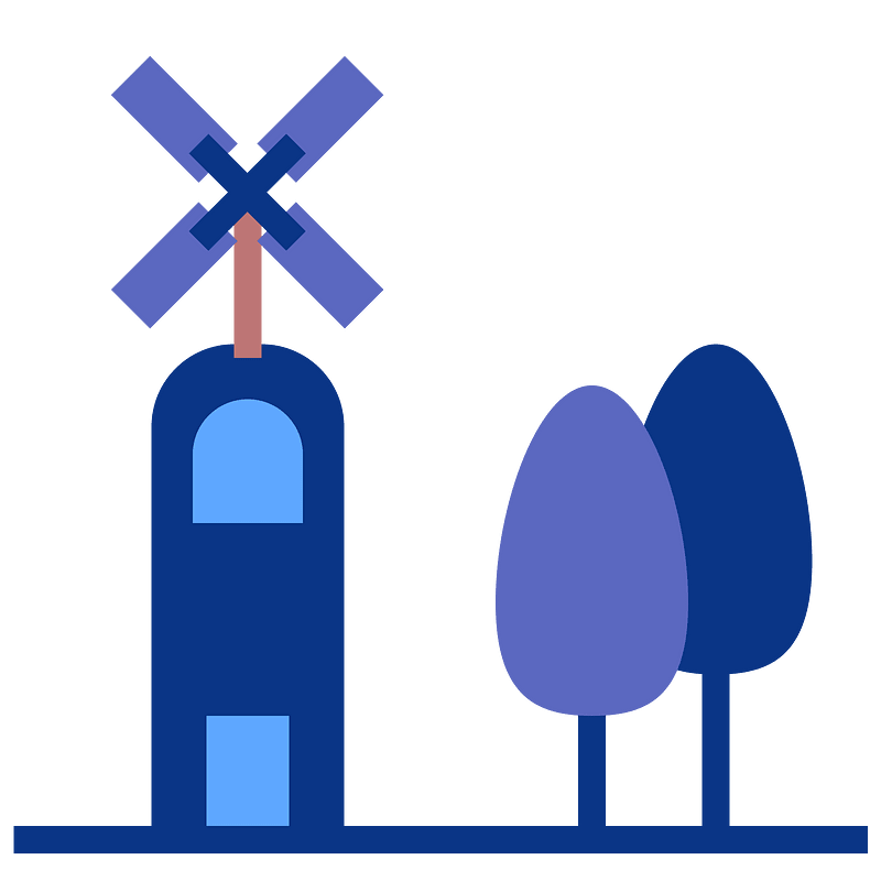 Windmill night
