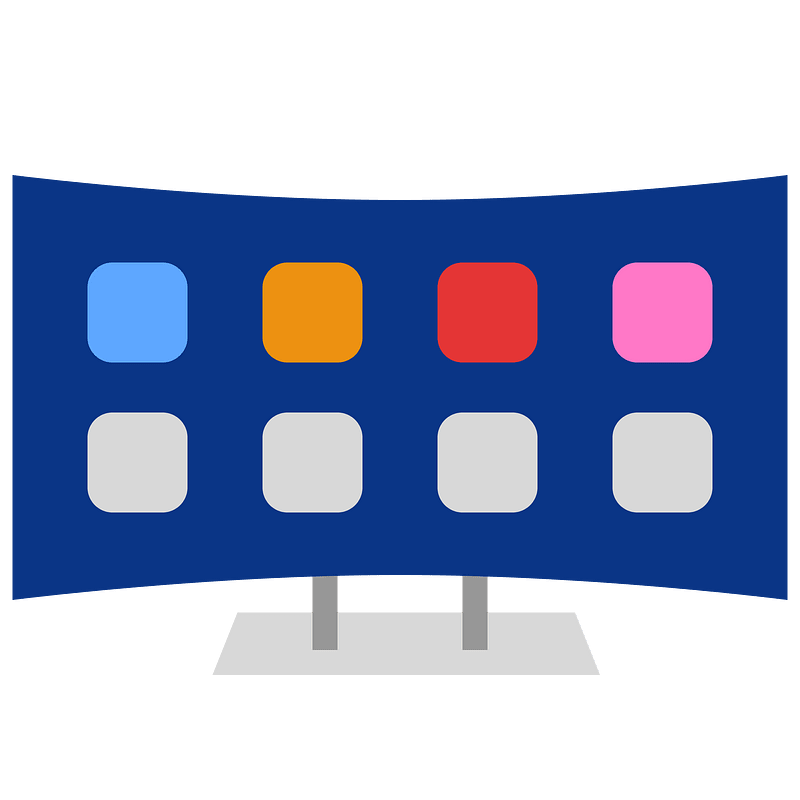 Curved display apps