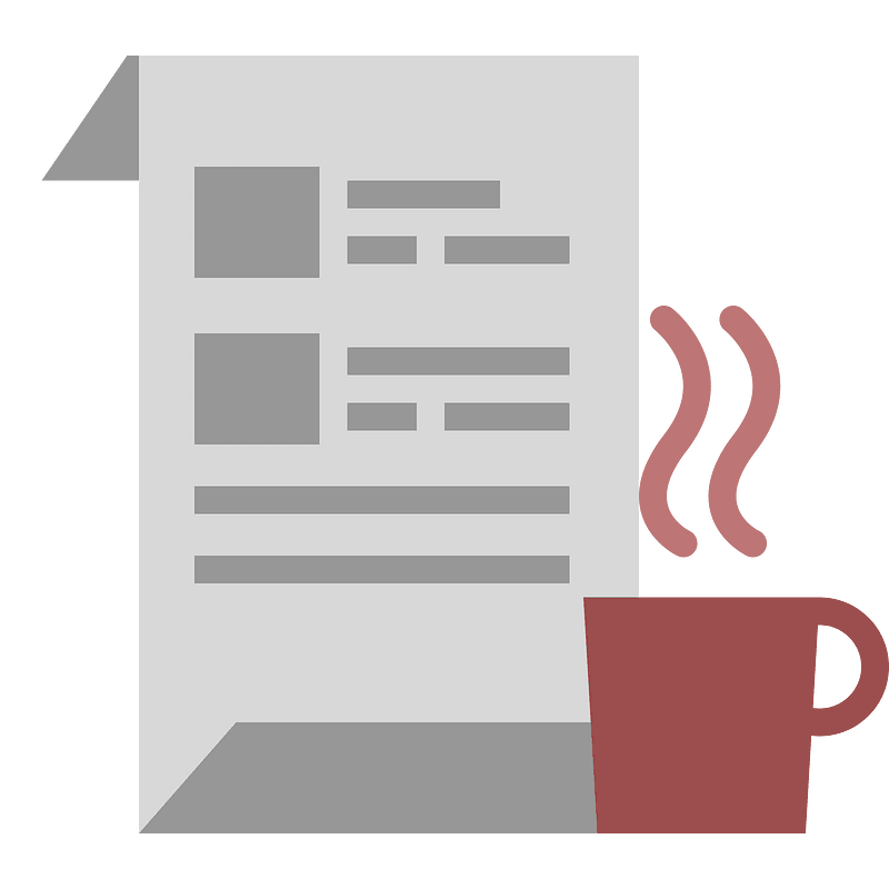 Newspaper coffee