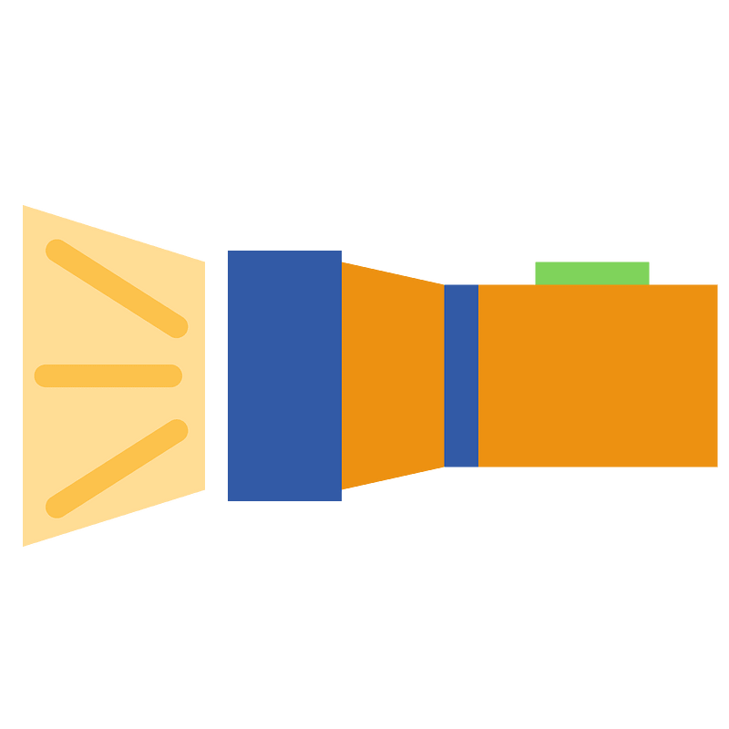 Flashlight on