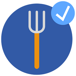 Blue circle fork