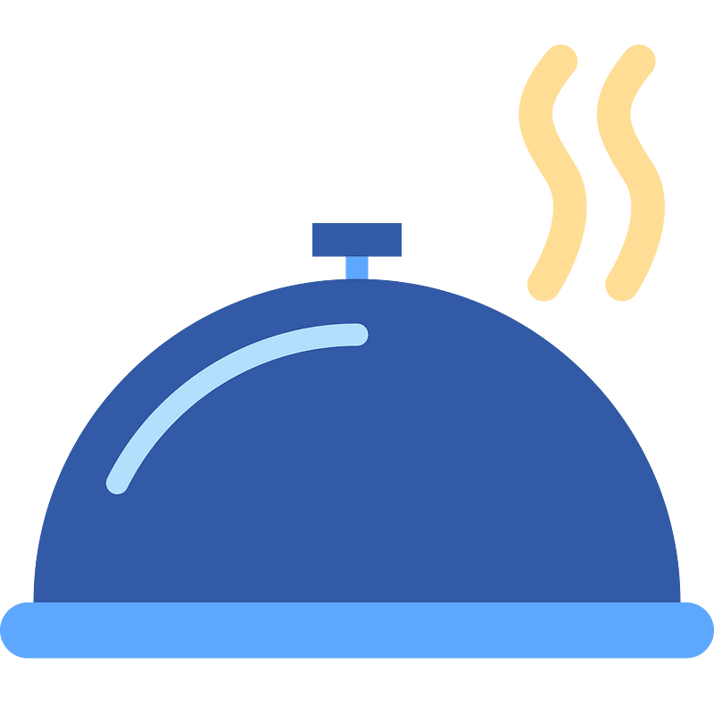 Blue dish