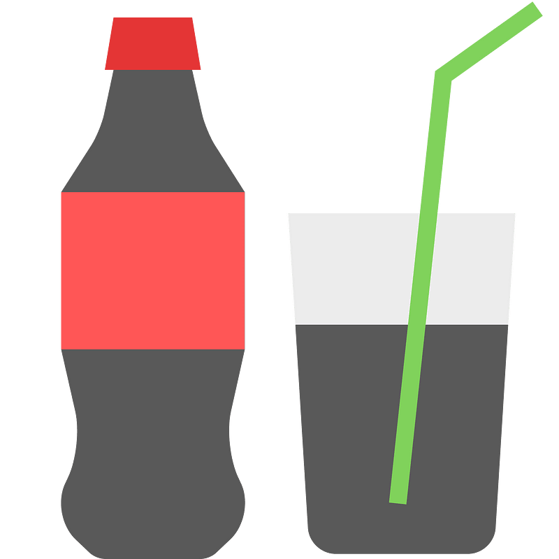 Cola and glass
