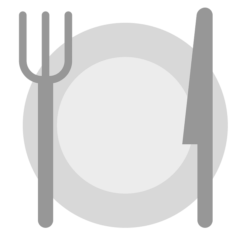 Plate and cutlery