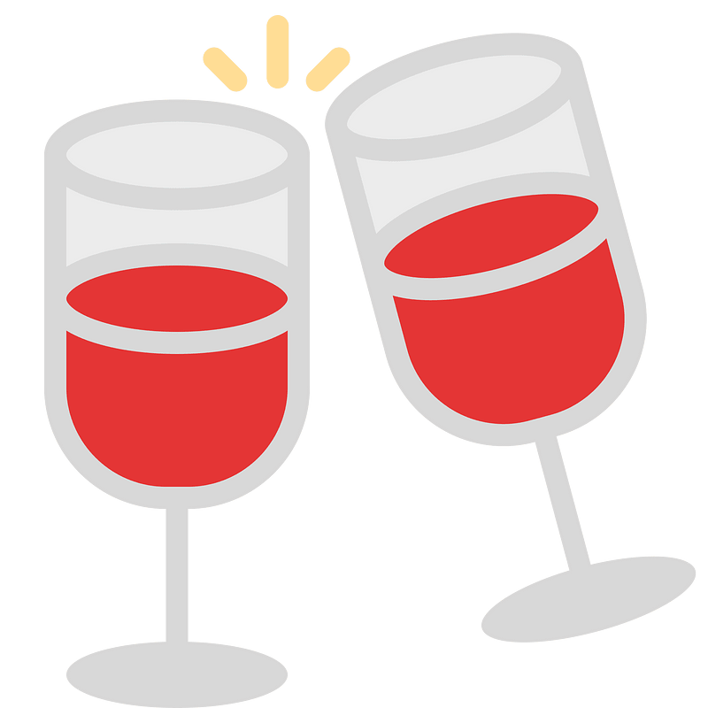 Two wine glasses