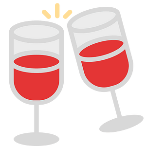 Two wine glasses