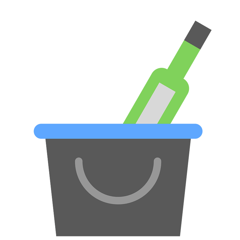 Wine in bucket