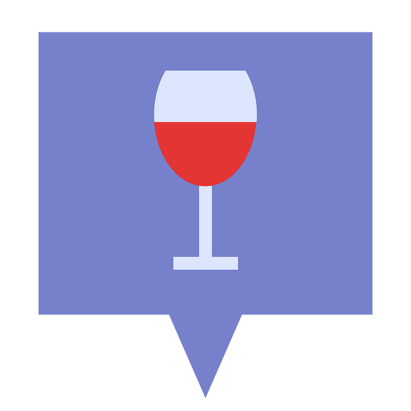 Wine speech bubble