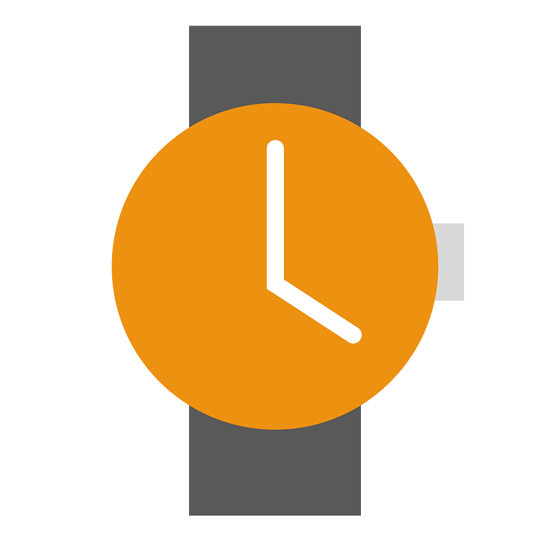 Round watch