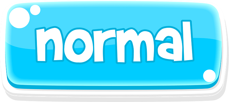Flat blue normal button
