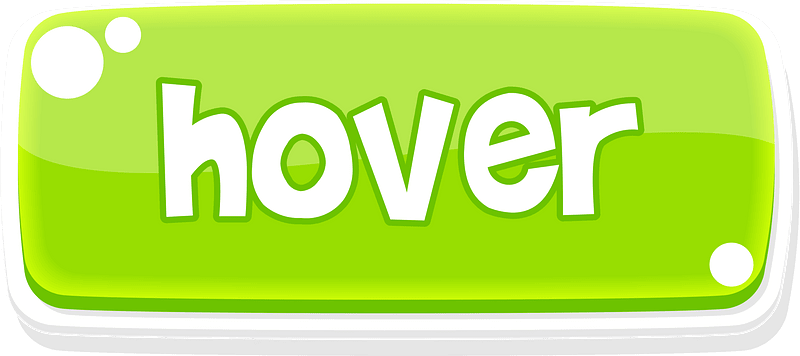 Flat green hover button