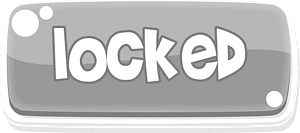 Flat grey locked button