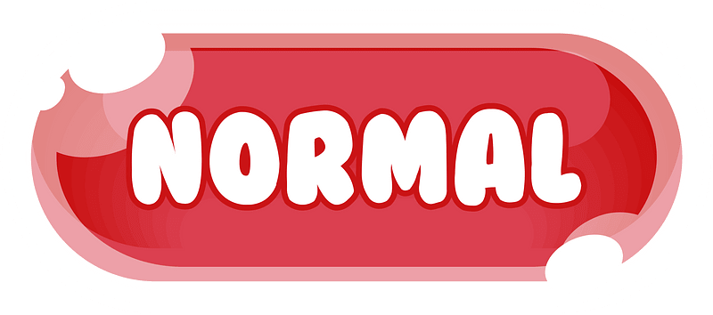 Flat red normal button