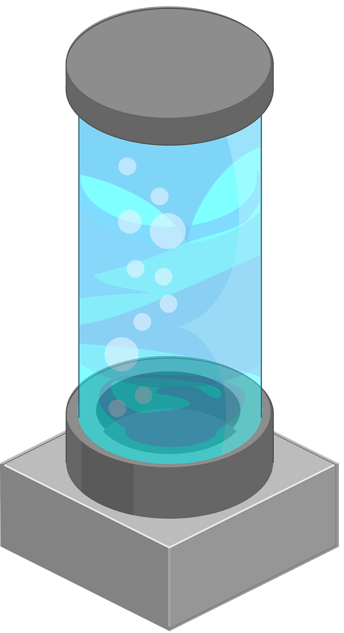 Blue capsule