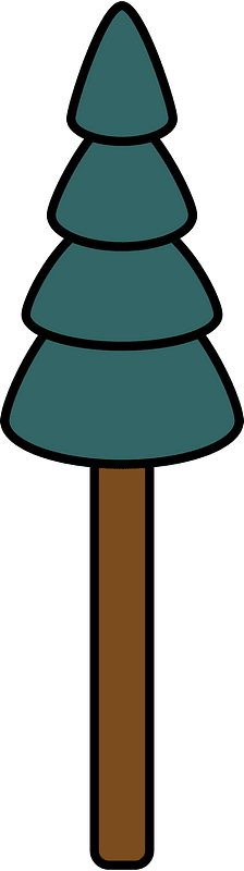 Dark green xmas tree