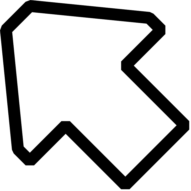 Black arrow up left