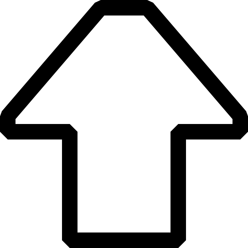 Black arrow up