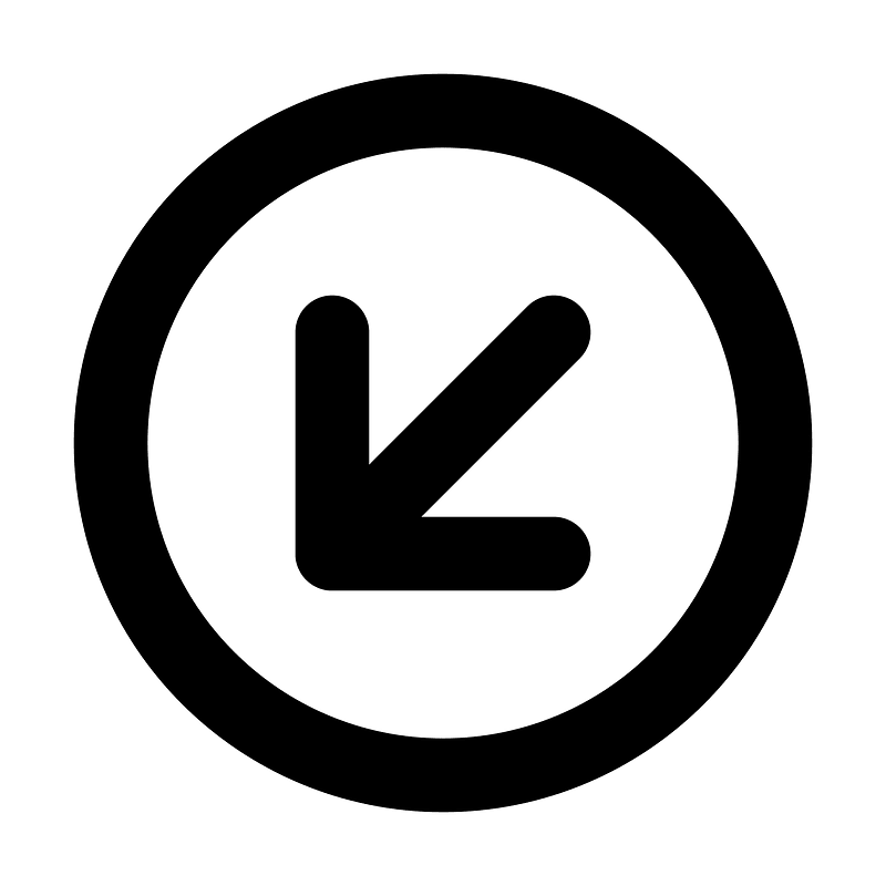 Arrow-down-left-circle