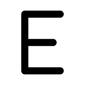 Letter-e